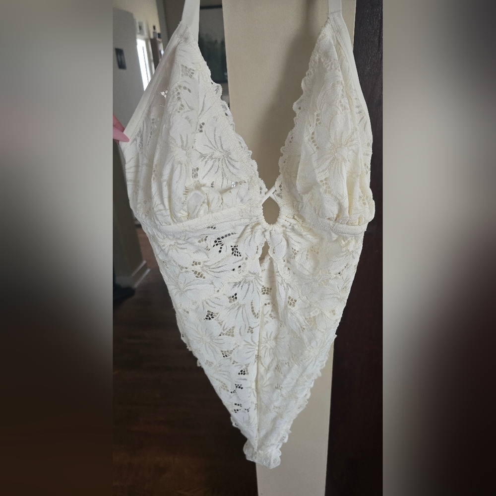 Aerie White Lace Bodysuit BRAND NEW